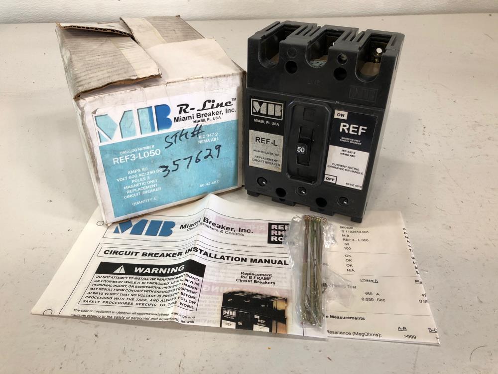 Miami Breaker R-Line 50 Amp Circuit Breaker REF3-L050